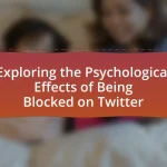 Exploring the Psychological Effects of Being Blocked on Twitter