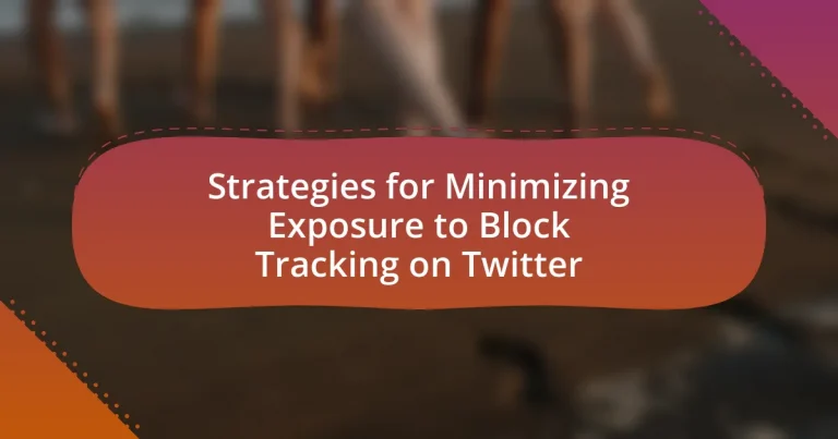 Strategies for Minimizing Exposure to Block Tracking on Twitter