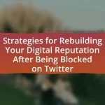 Strategies for Rebuilding Your Digital Reputation After Being Blocked on Twitter