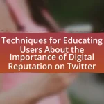 Techniques for Educating Users About the Importance of Digital Reputation on Twitter