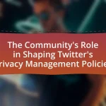 The Community’s Role in Shaping Twitter’s Privacy Management Policies