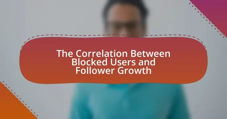 The Correlation Between Blocked Users and Follower Growth