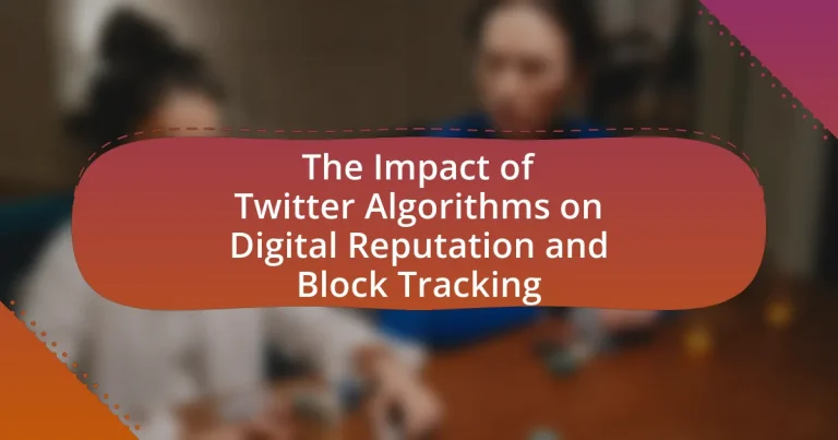 The Impact of Twitter Algorithms on Digital Reputation and Block Tracking