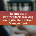 The Impact of Twitter Block Tracking on Digital Reputation Management