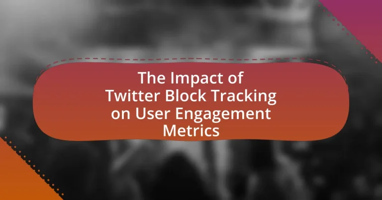 The Impact of Twitter Block Tracking on User Engagement Metrics