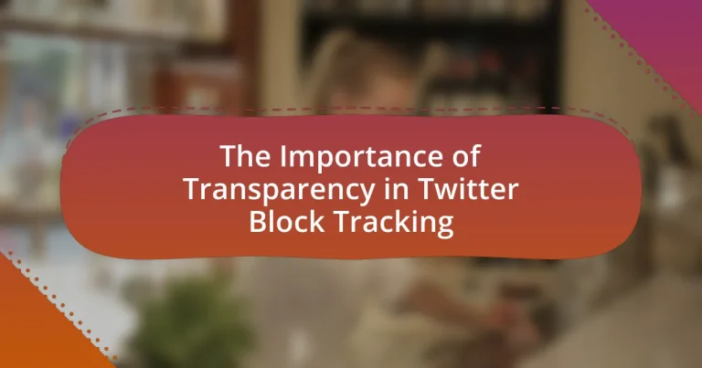 The Importance of Transparency in Twitter Block Tracking