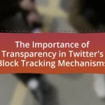 The Importance of Transparency in Twitter’s Block Tracking Mechanisms