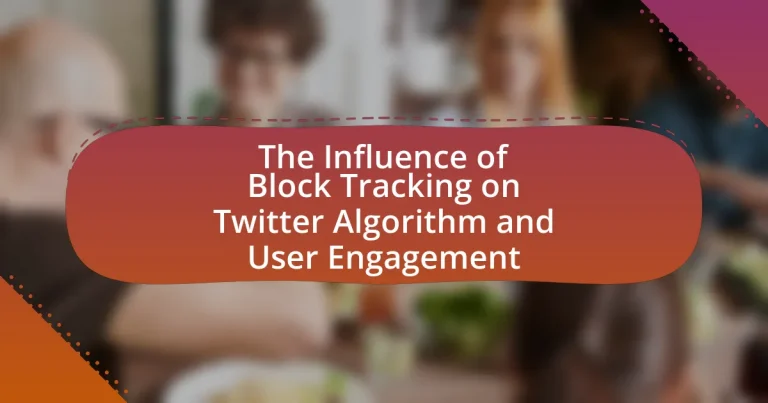 The Influence of Block Tracking on Twitter Algorithm and User Engagement
