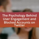 The Psychology Behind User Engagement and Blocked Accounts on Twitter