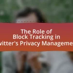 The Role of Block Tracking in Twitter’s Privacy Management