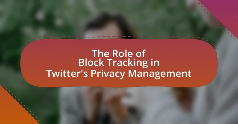 The Role of Block Tracking in Twitter’s Privacy Management