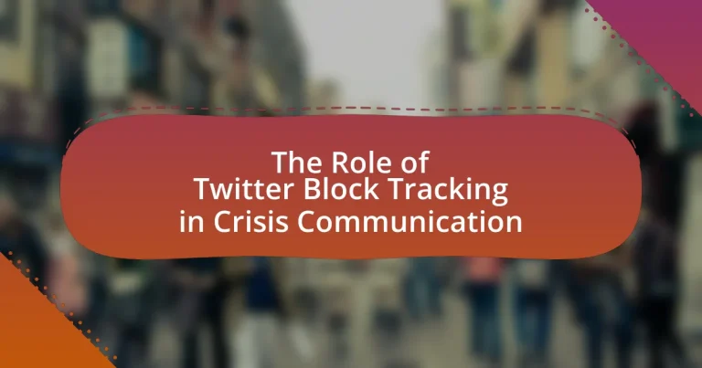 The Role of Twitter Block Tracking in Crisis Communication