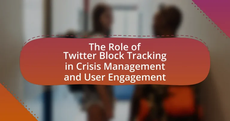The Role of Twitter Block Tracking in Crisis Management and User Engagement