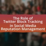 The Role of Twitter Block Tracking in Social Media Reputation Management