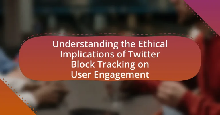 Understanding the Ethical Implications of Twitter Block Tracking on User Engagement