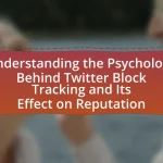 Understanding the Psychology Behind Twitter Block Tracking and Its Effect on Reputation