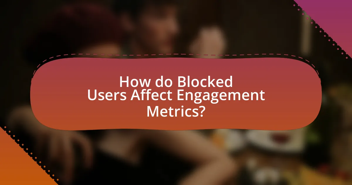 How do Blocked Users Affect Engagement Metrics?