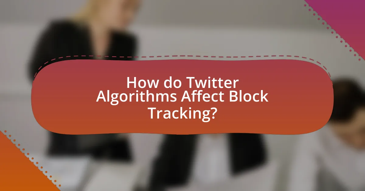 How do Twitter Algorithms Affect Block Tracking?