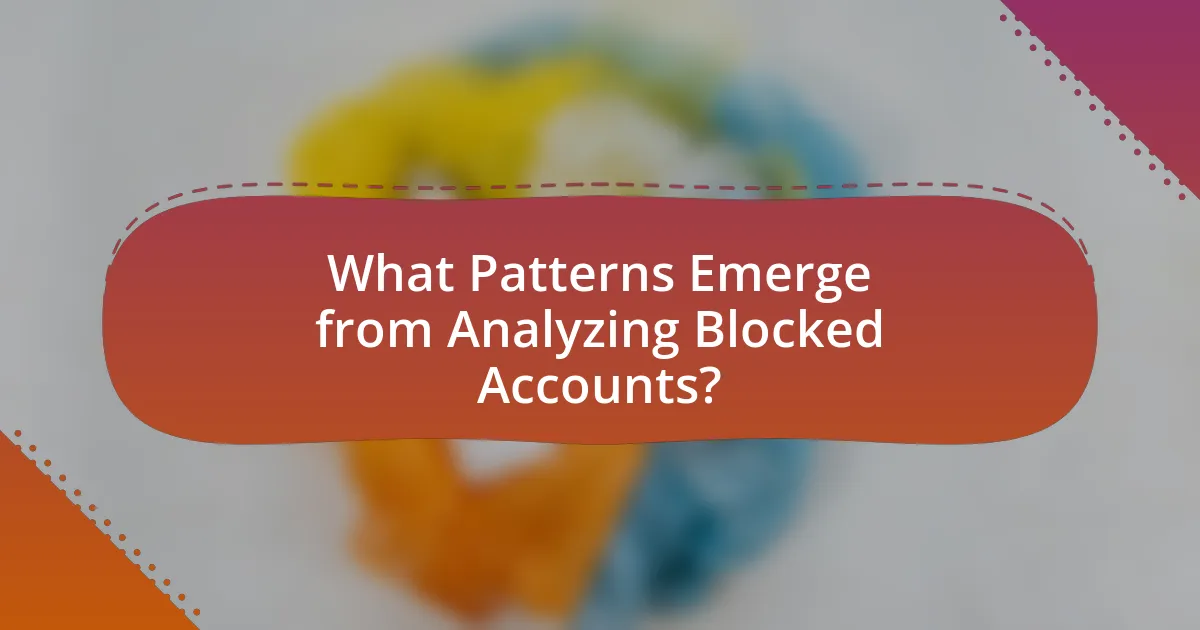 What Patterns Emerge from Analyzing Blocked Accounts?
