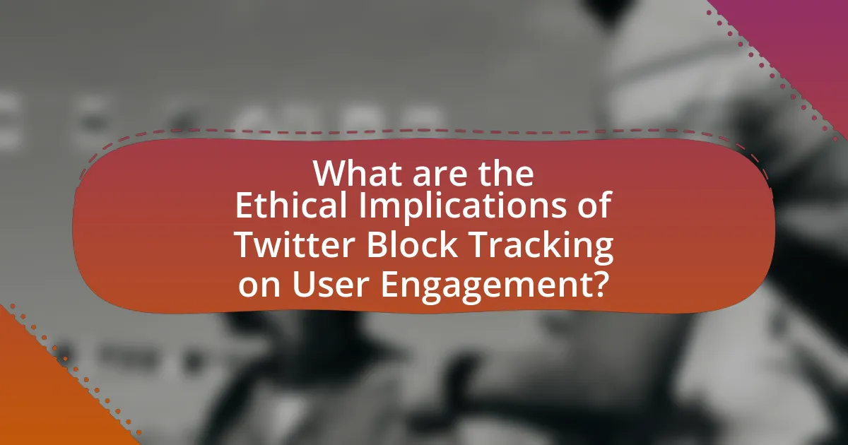 What are the Ethical Implications of Twitter Block Tracking on User Engagement?