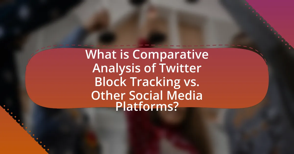 What is Comparative Analysis of Twitter Block Tracking vs. Other Social Media Platforms?
