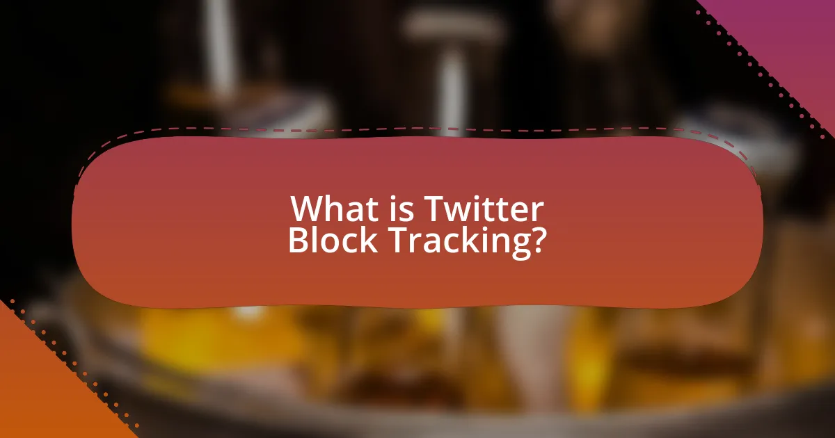 What is Twitter Block Tracking?