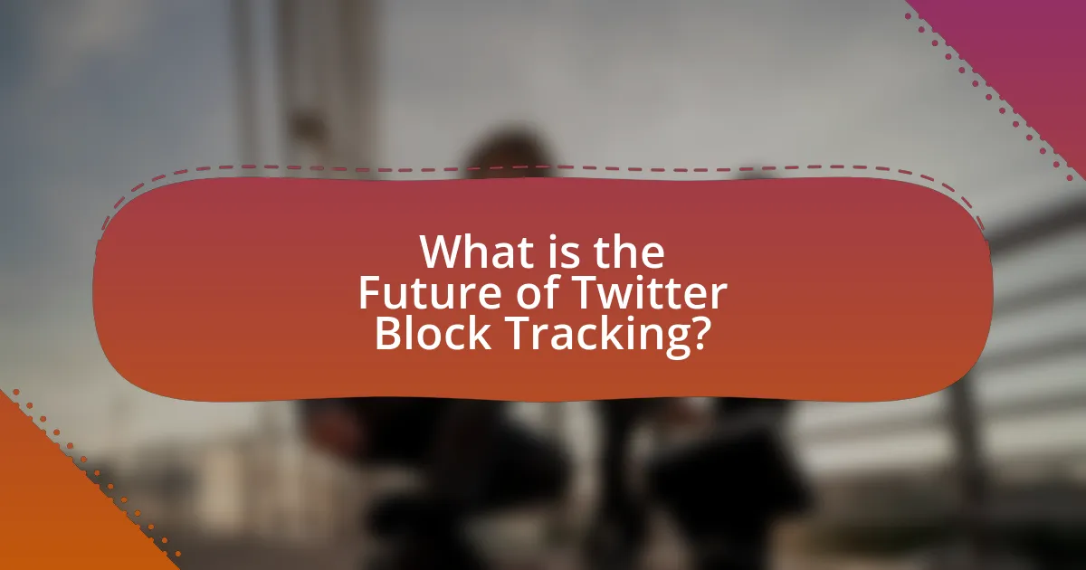 What is the Future of Twitter Block Tracking?