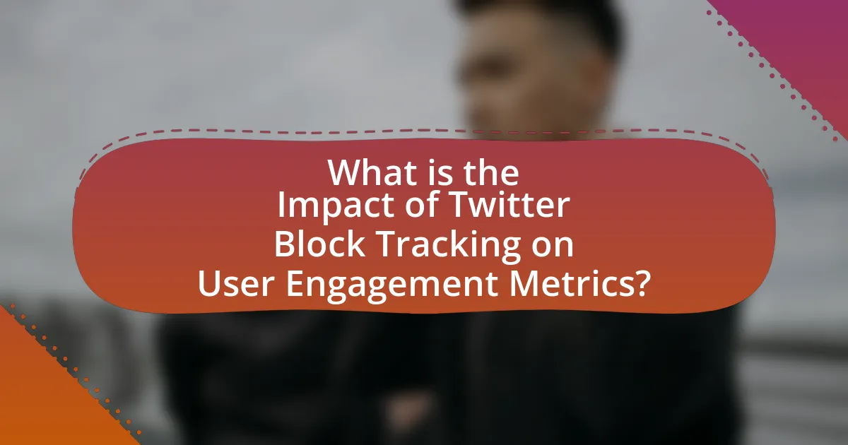 What is the Impact of Twitter Block Tracking on User Engagement Metrics?