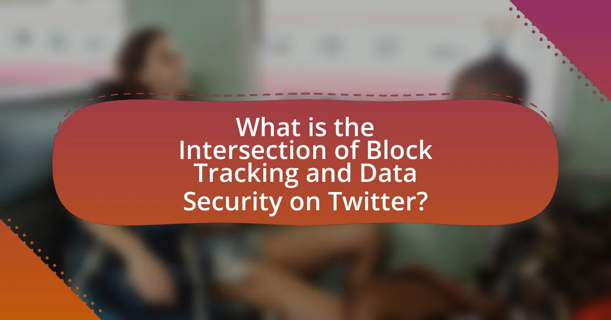 What is the Intersection of Block Tracking and Data Security on Twitter?