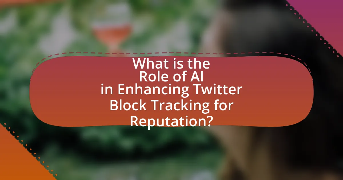 What is the Role of AI in Enhancing Twitter Block Tracking for Reputation?
